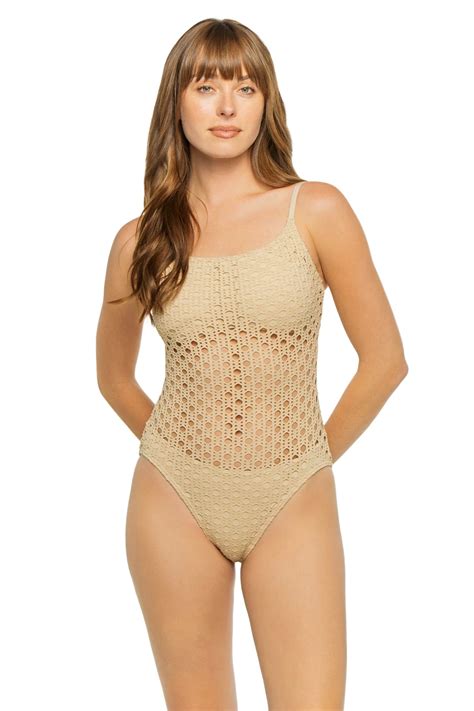 Crochet One Piece Swimsuit - Designer Swimsuits & Resortwear