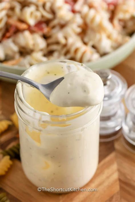 Easy Pasta Salad Dressing (Cold & Creamy!) - The Shortcut Kitchen