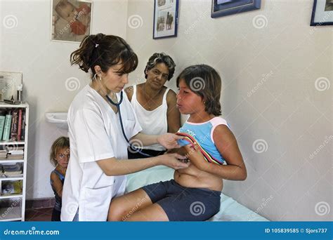 Medical Examination by Paraguayan Doctor with a Girl Editorial Image - Image of america, family ...