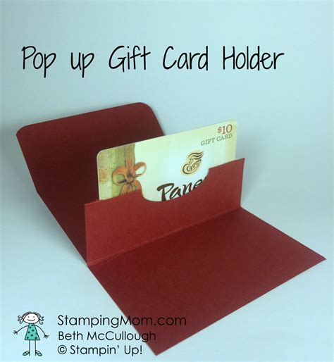 Stampin Up Gift Card Holder Ho Ho Ho Gift Card Holder Video