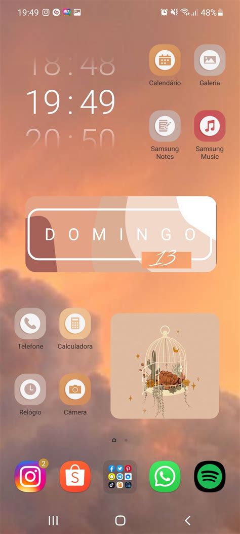 Personalização 2021 Samsung galaxy A71 aesthetic | Organização celular ...