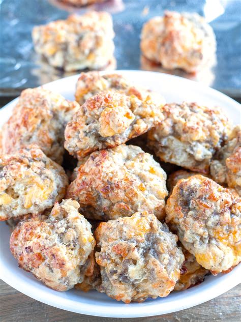 Easy Bisquick Sausage Balls made with 3 basic ingredients. Perfect for ...