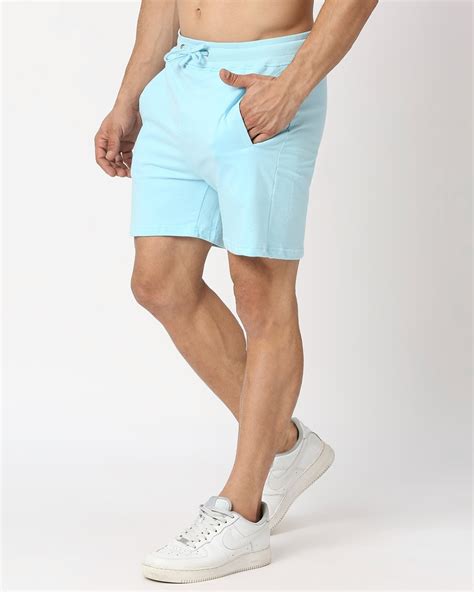 Buy Men's Light Blue Shorts Online at Bewakoof