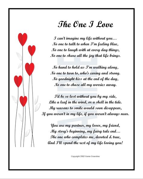 Printable Poem About Love, Poem for Girlfriend, Valentine Poem, DIGITAL ...
