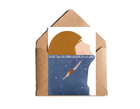 Karte Selbstfindung "Taucher" Postkarte : Amazon.de: Handmade-Produkte