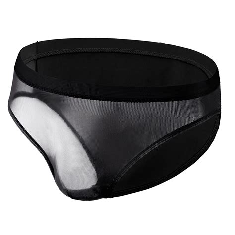 Gxdcog Translucent Mens Nylon Thongs Men Sexy Bikini Briefs Semi Sheer ...