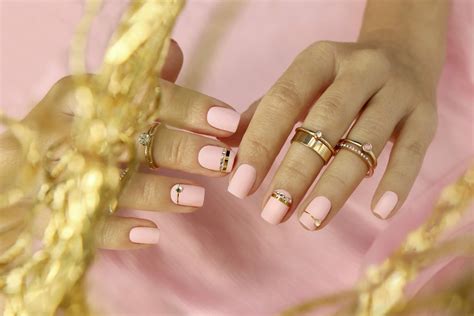 Pink Gold Nails at Viola Joy blog