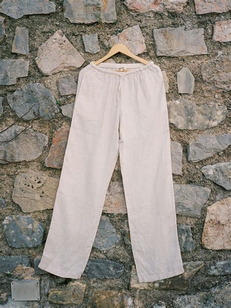 Linen Pants Tall Cream - Crème | Djerf Avenue