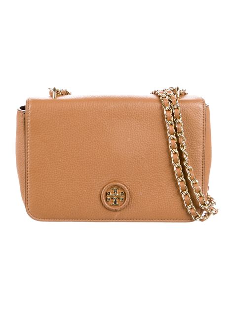 Tory Burch Leather Shoulder Bag - Brown Shoulder Bags, Handbags ...