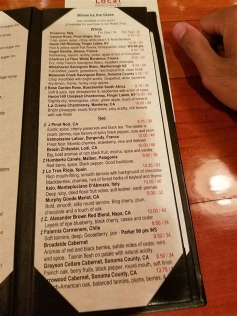 Menu at Mike's Italian Kitchen restaurant, Nashua