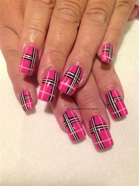 Pin by Yvonne Rourick on Nail’s | Plaid nail art, Plaid nail designs ...