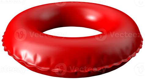 red inflatable rubber tube swimming ring 18795951 PNG