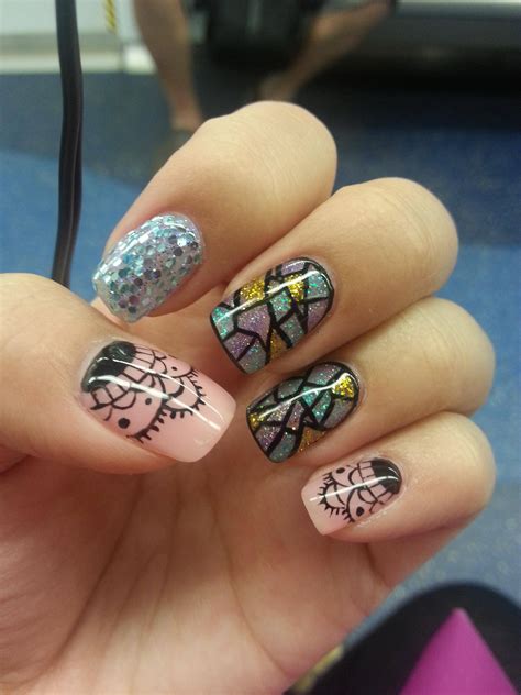 Stained Glass Nails at Paula Barnhart blog