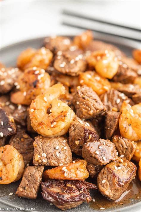 Blackstone Hibachi Steak and Shrimp Recipe - grillonadime.com