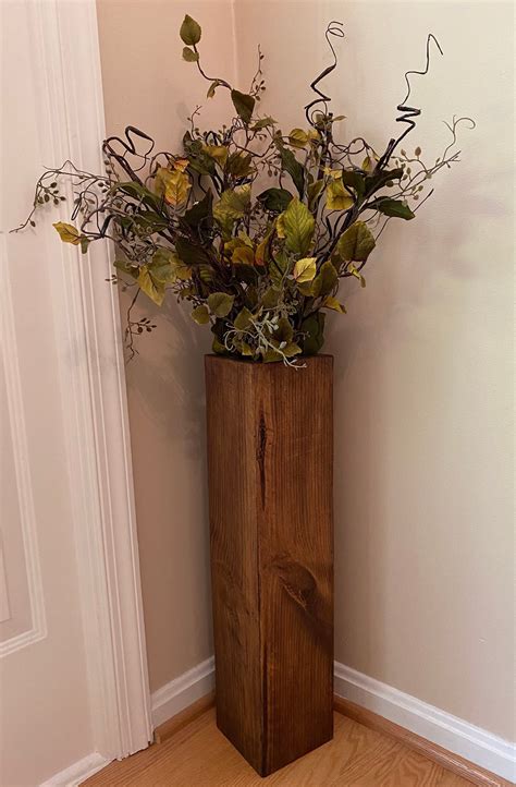 Alburnett Wood Floor Vase at Anna Kowalski blog
