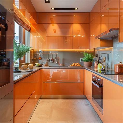 Vibrant Orange Kitchen Cabinets Design Ideas [February 2026]