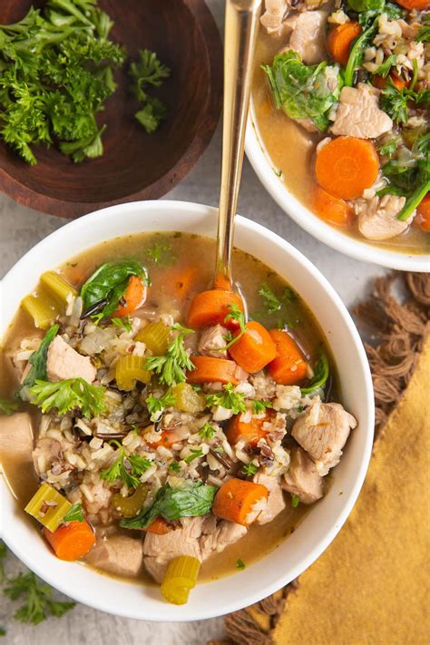 Wild Rice Chicken Soup - The Roasted Root