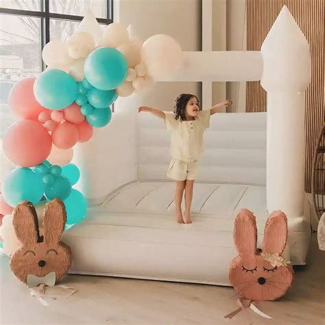 Modern White Bounce House for Families and Rental Businesses – The ...