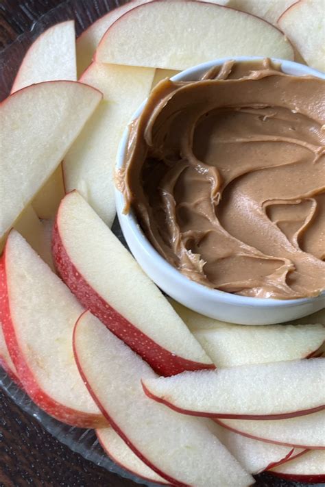 Aesthetic Healthy Snacks with Apples and Peanut Butter