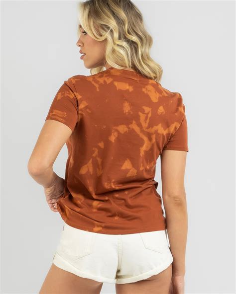 Shop Volcom Lock It Up T-Shirt In Dark Clay - Fast Shipping & Easy ...