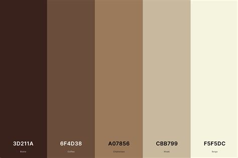 25+ Best Beige Color Palettes with Names and Hex Codes in 2025 | Beige ...