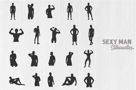 Sexy Man Silhouette, Man SVG Bundle Graphic by Design_Lands · Creative Fabrica