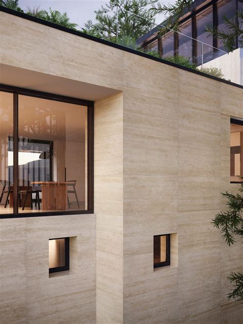 Prestigio Travertino tiles give travertine a modern update | 建築, 家, 住宅