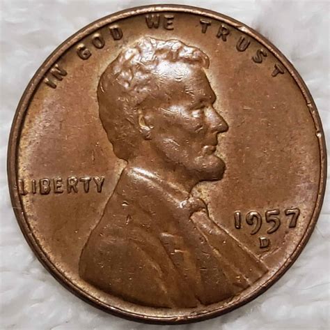 1957 Wheat Penny Value: are "D", No mint mark worth money?