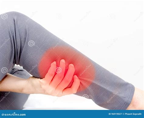 Women have pain back leg stock image. Image of person - 96919027