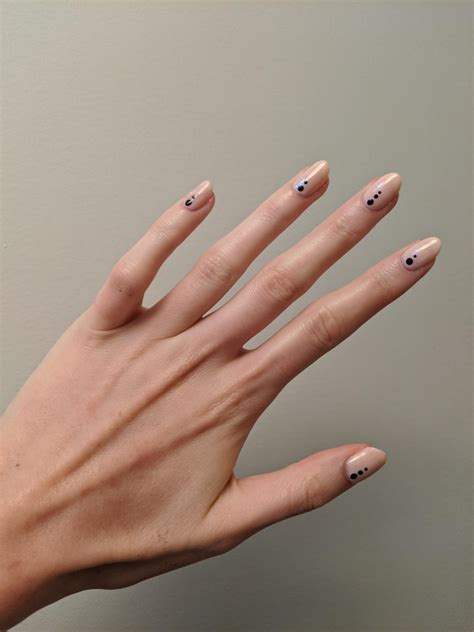 Today I learned it ain't easy to place dots in a straight line #nails_art #nails #trend | Lines ...