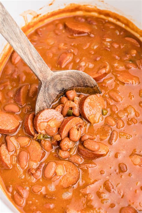 Slow Cooker Kielbasa and Beans {grown up beanies and weenies) - The ...
