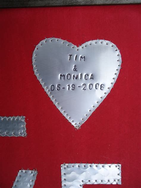 Tin Year Wedding Anniversary Gift Ten Year Anniversary Gift | Etsy