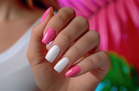 AI generated a girl with a few white nail polishes. 36779214 Stock ...