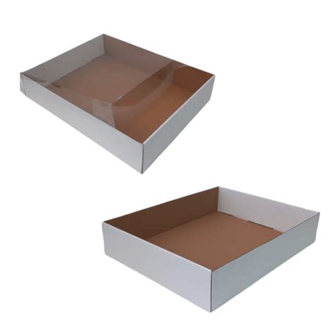 Charola blanca Jumbo Alta de 50 x 40 x 10 cm. 50 Pzs. - EMBA Industrial