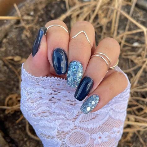 Blue Nail Designs With Glitter Nail Art Designs, Sparkle Nail Designs ...