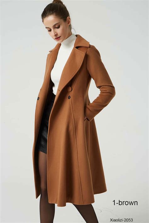 Camel Wool Coat Wool Coat Women Winter Coat Women Womens - Etsy New Zealand