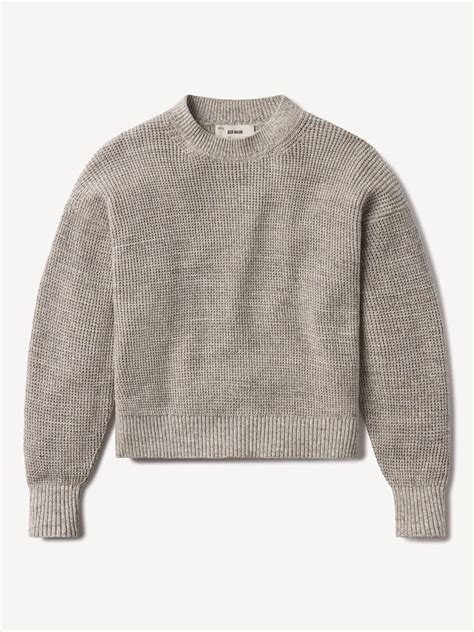 Marled Coastal Cedar Seafarer Cotton Crewneck Sweater - Buck Mason ...