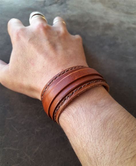 Custom Leather Bracelets, Leather Cuffs Bracelet, Leather Belts, Cuff ...