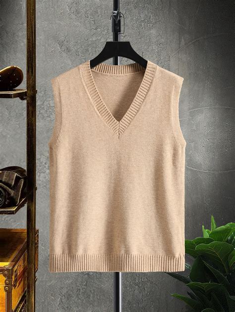 Men V Neck Sweater Vest | Mode, Styles de mode pour hommes, Chemises ...