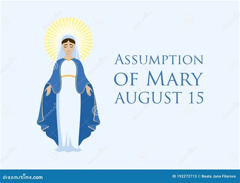 Assumption of Mary vector stock vector. Illustration of catholicism ...