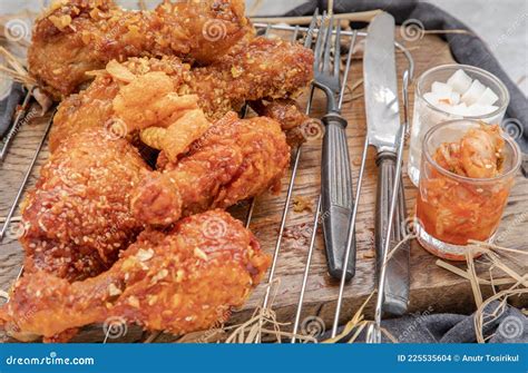 Deep Fried Chicken Drumstick or Crispy Fried Chicken Legs with Sesame ...