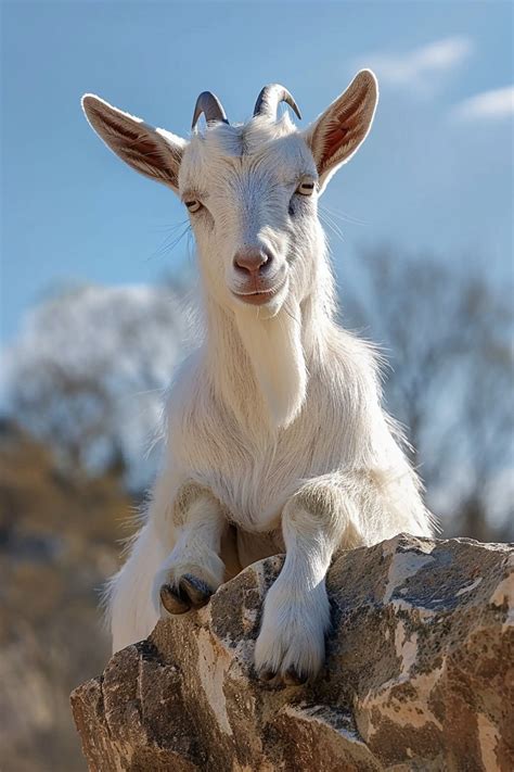 Friendly White Billy Goat in 2025 | Animal behavior, Goats, Animals wild