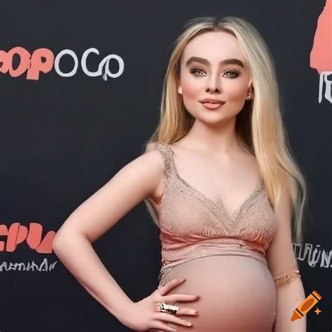 Sabrina carpenter pregnant on Craiyon