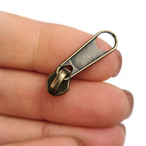 20 Antique Brass Zipper Pulls for 4 Nylon Coil Zipper by the - Etsy