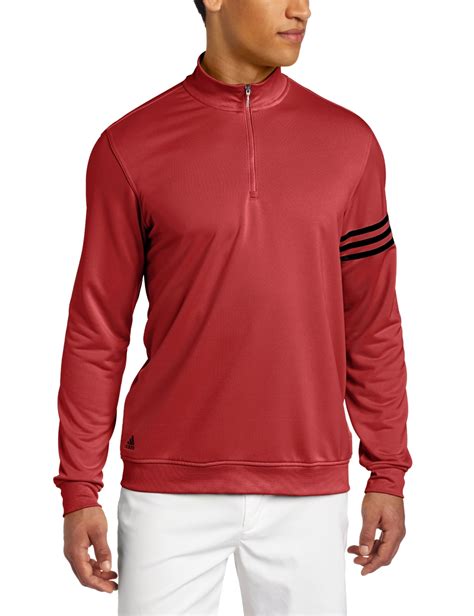 Adidas Mens Climalite 3 Stripes Golf Pullovers