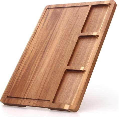 Amazon.com: 17" Acacia Wood Charcuterie Boards Large Wooden Cutting ...