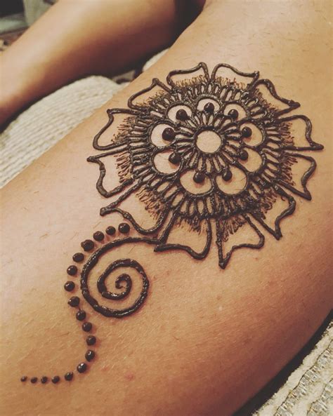 Simple Flower Henna Patterns