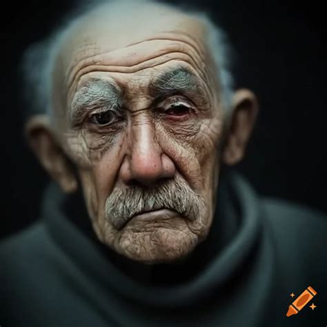 Portrait of an old man on Craiyon