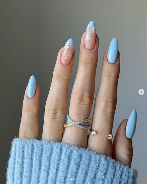 20 Baby Blue Nail Designs You Need To Try in 2024