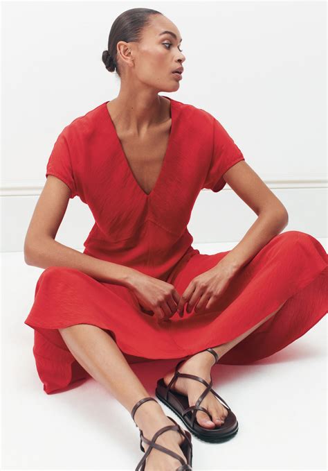 hush Grace Air Flow V-Neck Maxi Dress - Borderfree